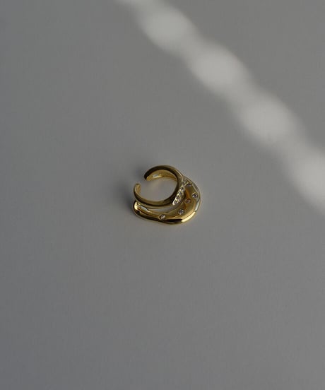 Stone Twoline Earcuff p1910-34