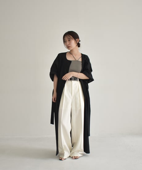 【STUDIO ENUL】Linen Gown Dress 400003