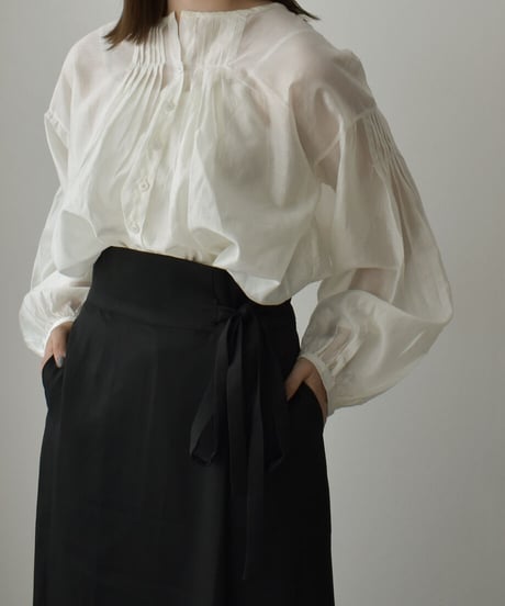 Sheer Tuck Blouse t1911-134