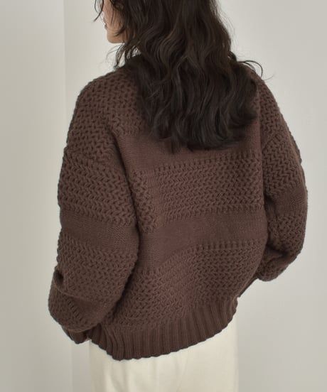 Front Zip Knit Cardigan t1911-492