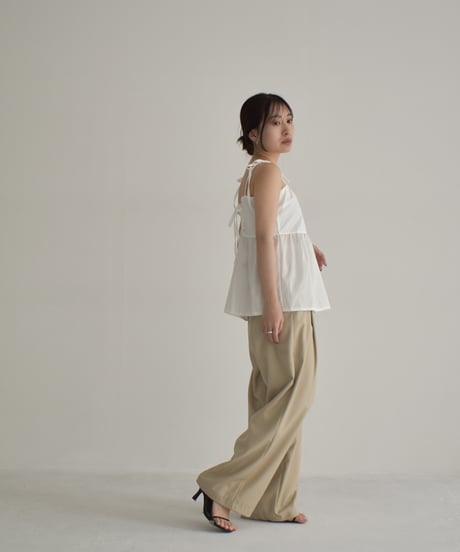 Back Laceup Ribbon Camisole t1911-276