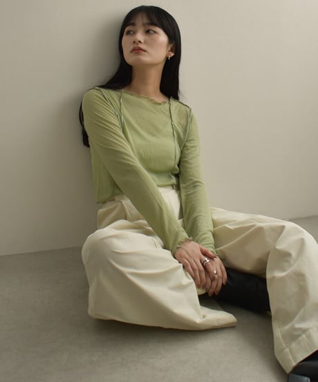 Mellow Sheer Tops t1911-144