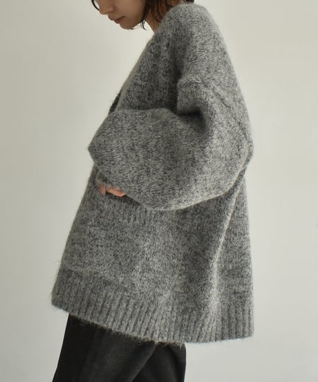Mix Over Size Knit Cardigan t1911-486