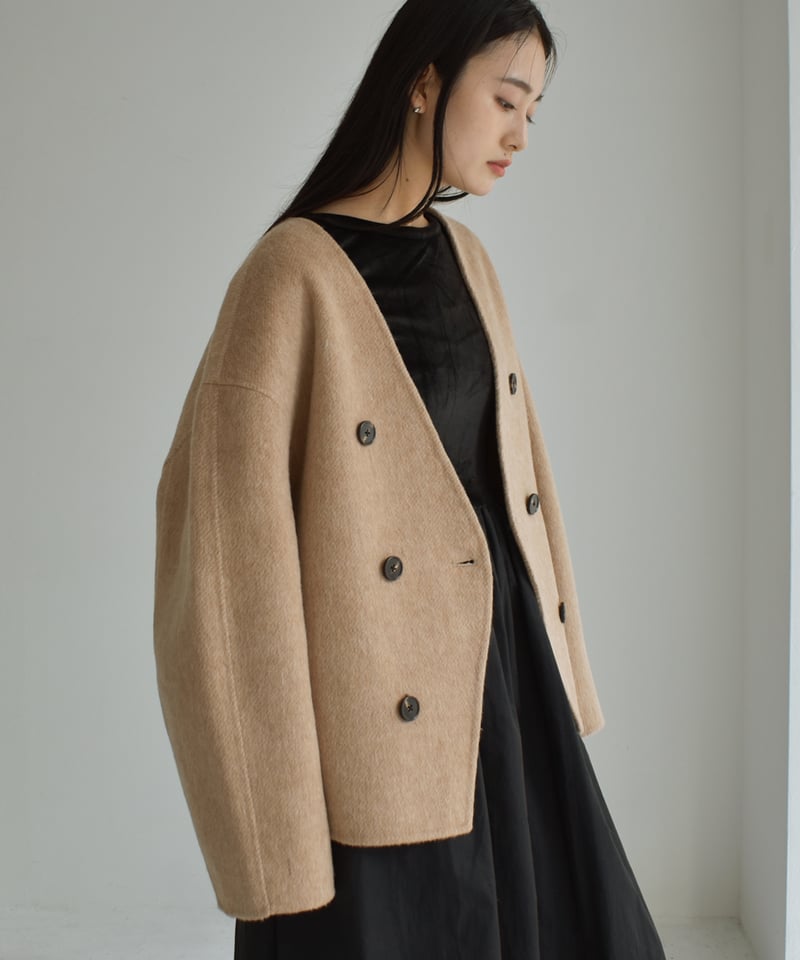 Wool Rever Short Coat t1911-309 | cizatto Wool Rever Short Coat t1911-309 | cizatto