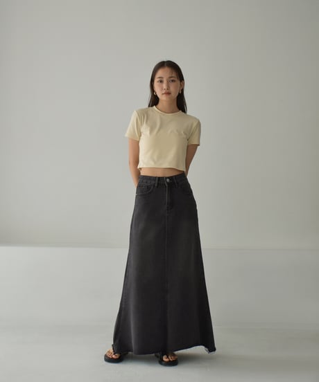 Denim Long Skirt bo2000-152