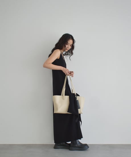 Stole Set Nosleeve Knit Onepiece op-0202009561