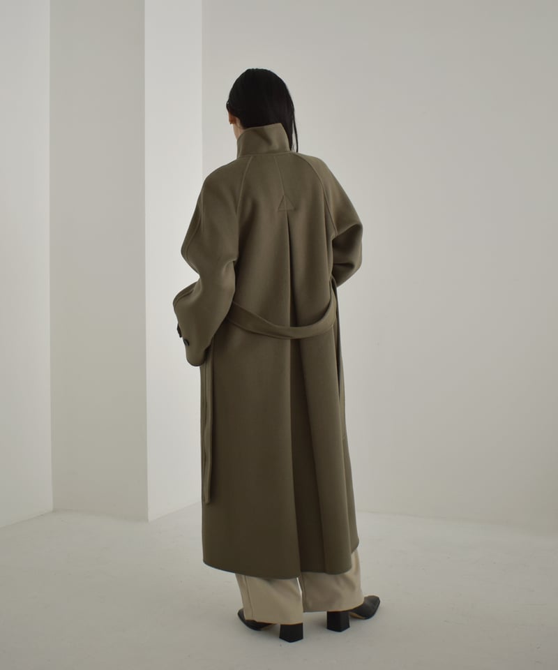 l'or  Stand-collar Long Coat  ロル