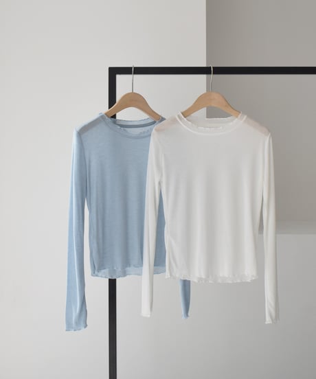 Mellow Sheer Long Sleeve Top t1911-521