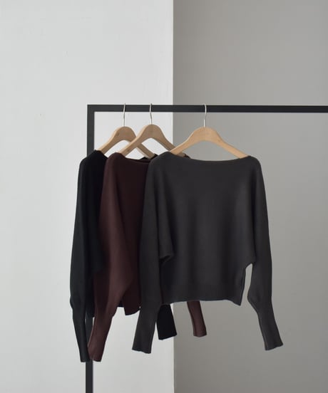 Long Rib Sleeve Knit Pullover t1911-340
