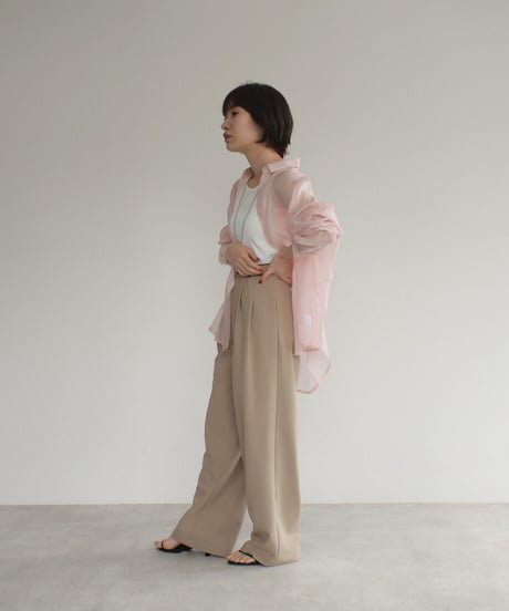 Sheer Palecolor Shirt t1911-74