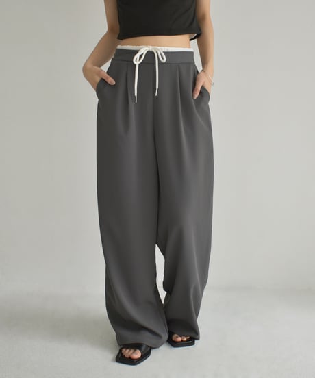 Double Waist Tuck Pants bo2000-162