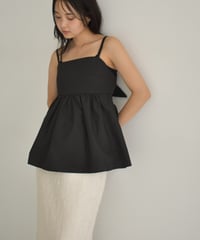 Back Ribbon Peplum Camisole t1911-299
