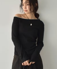 Bicolor One Shoulder Tops t1911-452