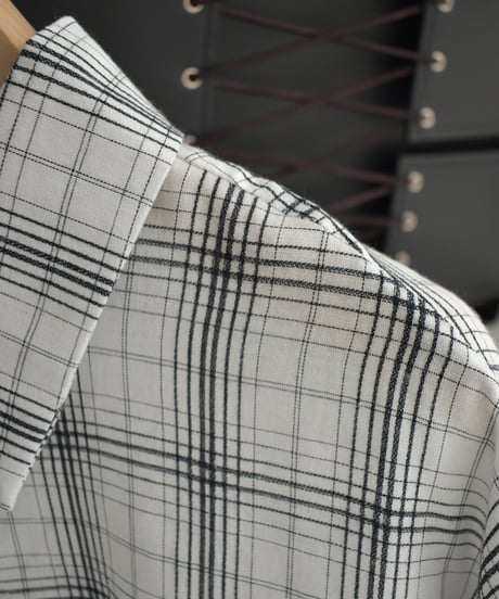 Sheer Loose Check Shirt t1911-457
