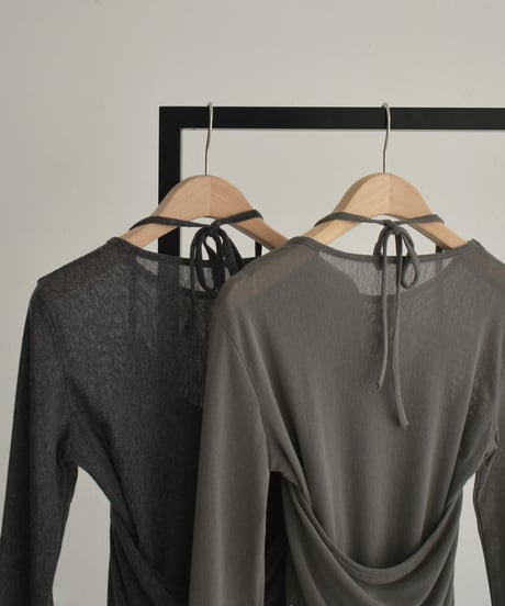 Sheer Layered Long Sleeve t1911-447