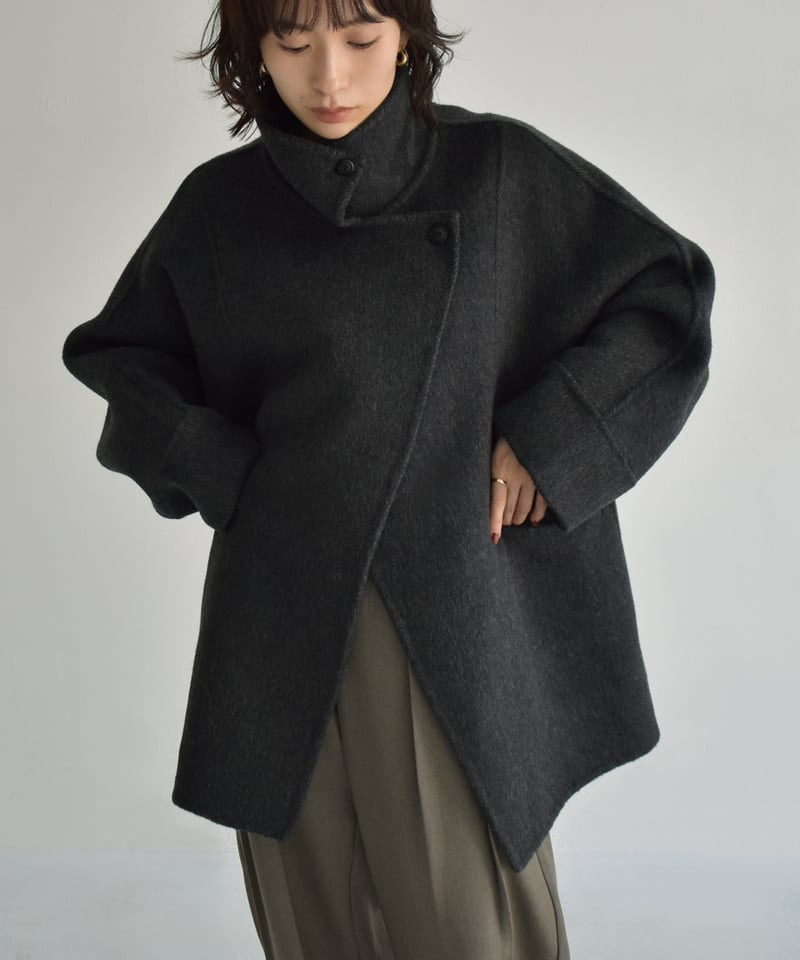 Stand Collar Midi Wool Coat c1911-61 | cizatto