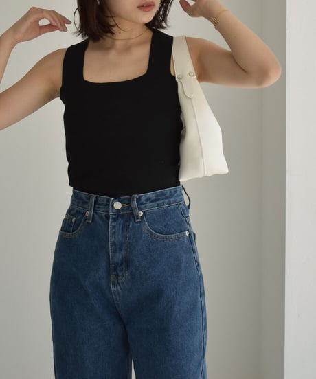 Square Neck Knit Tanktop t1911-193