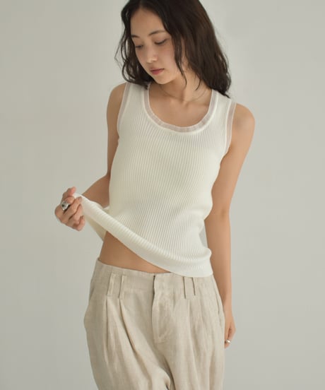 Tulle Layered Tanktop t1911-399