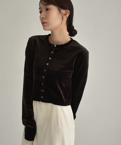 Velor Short Cardigan t1911-318