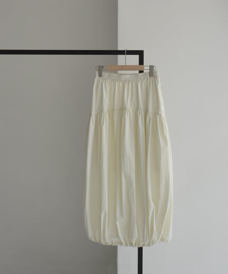 Balloon Silhouette Nylon Skirt bo2000-154
