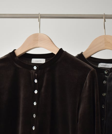 Velor Short Cardigan