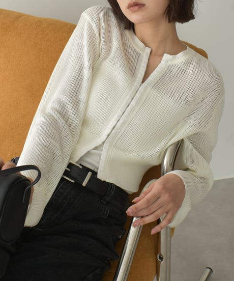 Mesh Knit Cardigan t1911-436