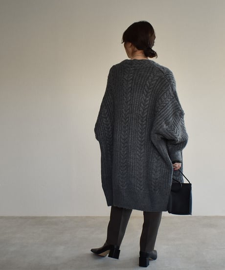 Cable Volume Knit Cardigan t1911-48