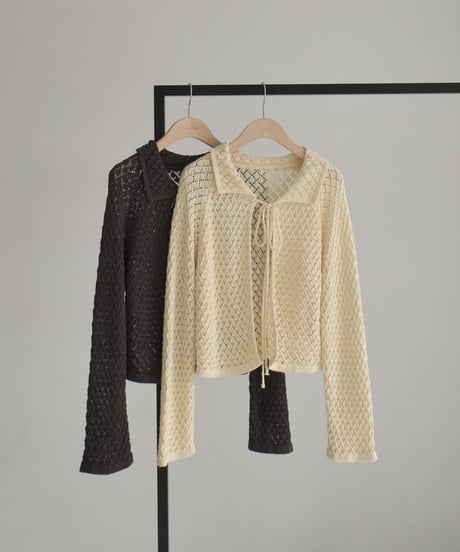 Crochet Knit Cardigan Tops t1911-439