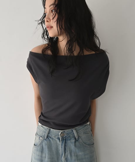 Asymmetry Gather Tops t1911-537