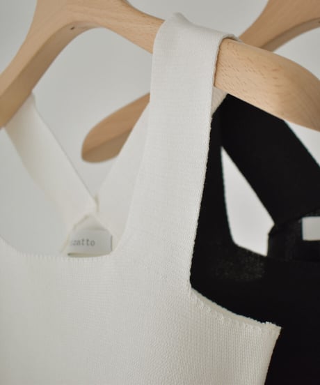 Square Neck Knit Tanktop t1911-193