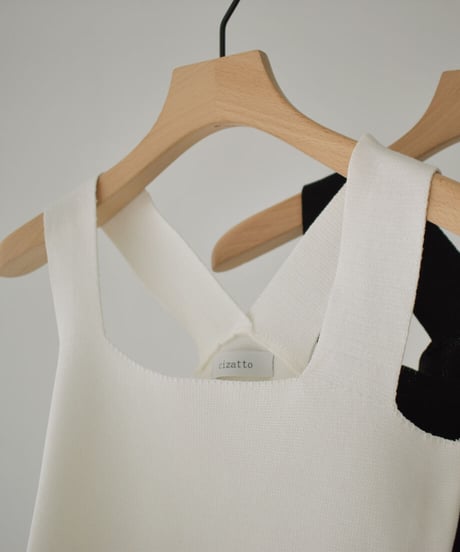 Square Neck Knit Tanktop t1911-193