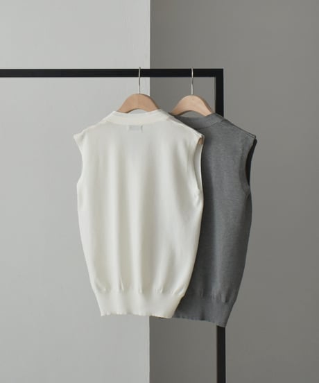 2way Silhouette Knit Vest t1911-417