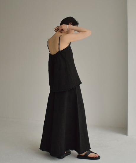 Cottonlinen Jacquard Camisole【セットアップ着用可能】 t1911-203