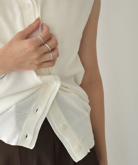 2way Silhouette Knit Vest t1911-417