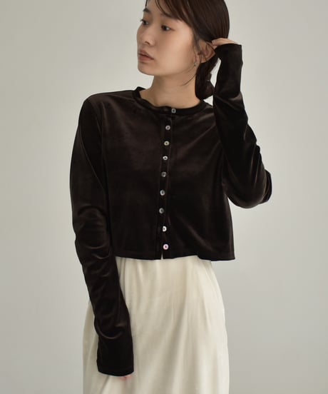 Velor Short Cardigan t1911-318