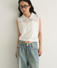 Sheer Nosleeve Knit t1911-416