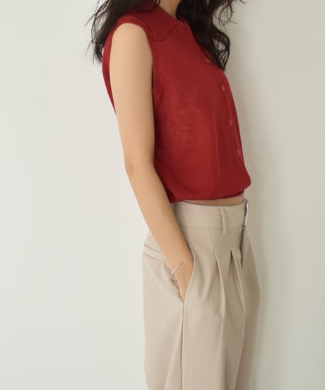 Sheer Nosleeve Knit t1911-416