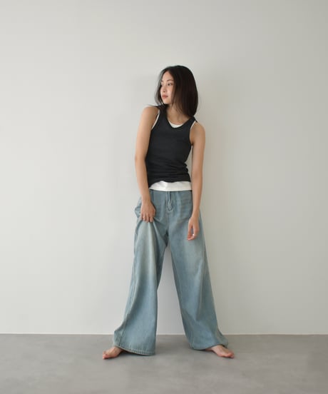American Sleeve Rib Tank Top t1911-389