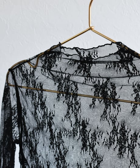 Sheer Lace Tops t1911-7