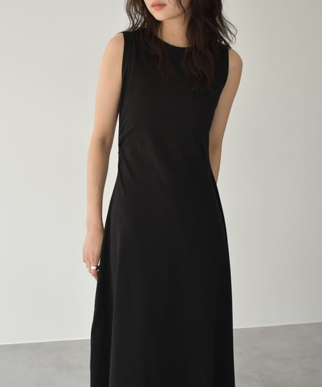 Waist Gather Flare Onepiece op-0202009552