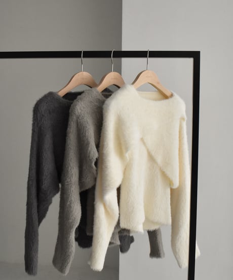 Shaggy Layered Knit Tops t1911-233
