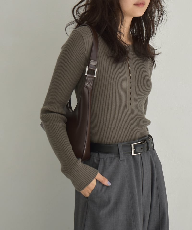 トップス cizatto Holl Cut Rib Knit Tops Hole Cut Rib Knit Tops t1911-349 | cizatto