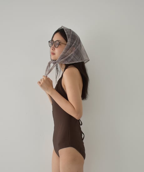 Halter Neck Gather Swim Wear sw2000-10