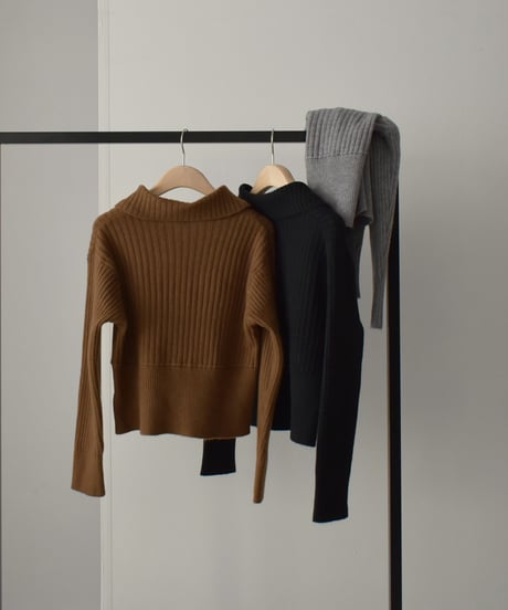 Polo Rib Knit Cardigan t1911-334