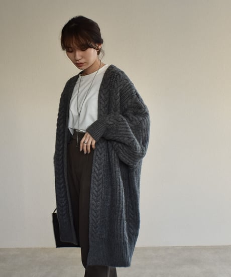 Cable Volume Knit Cardigan t1911-48