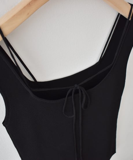 Square Neck Knit Tank t1911-556
