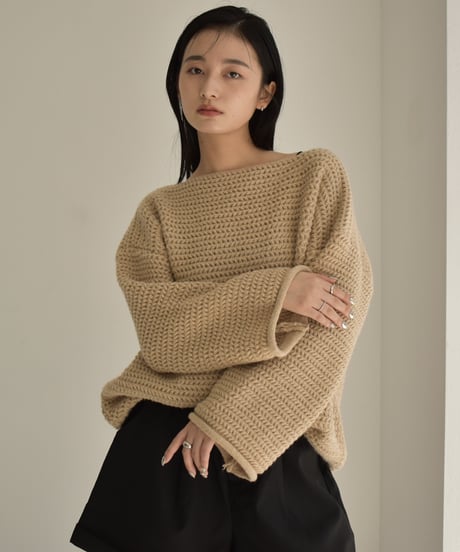 Boat Neck Lowgauge Knit t1911-219