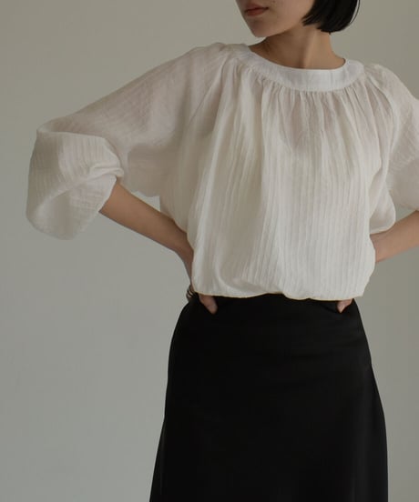 Stripe Sheer Blouse t1911-178