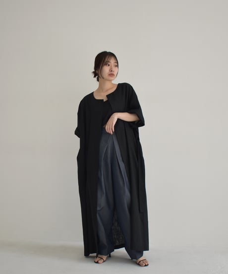 【STUDIO ENUL】Linen Gown Dress 400003