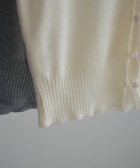 Half Sleeve Sheer Rib Knit Cardigan t1911-505